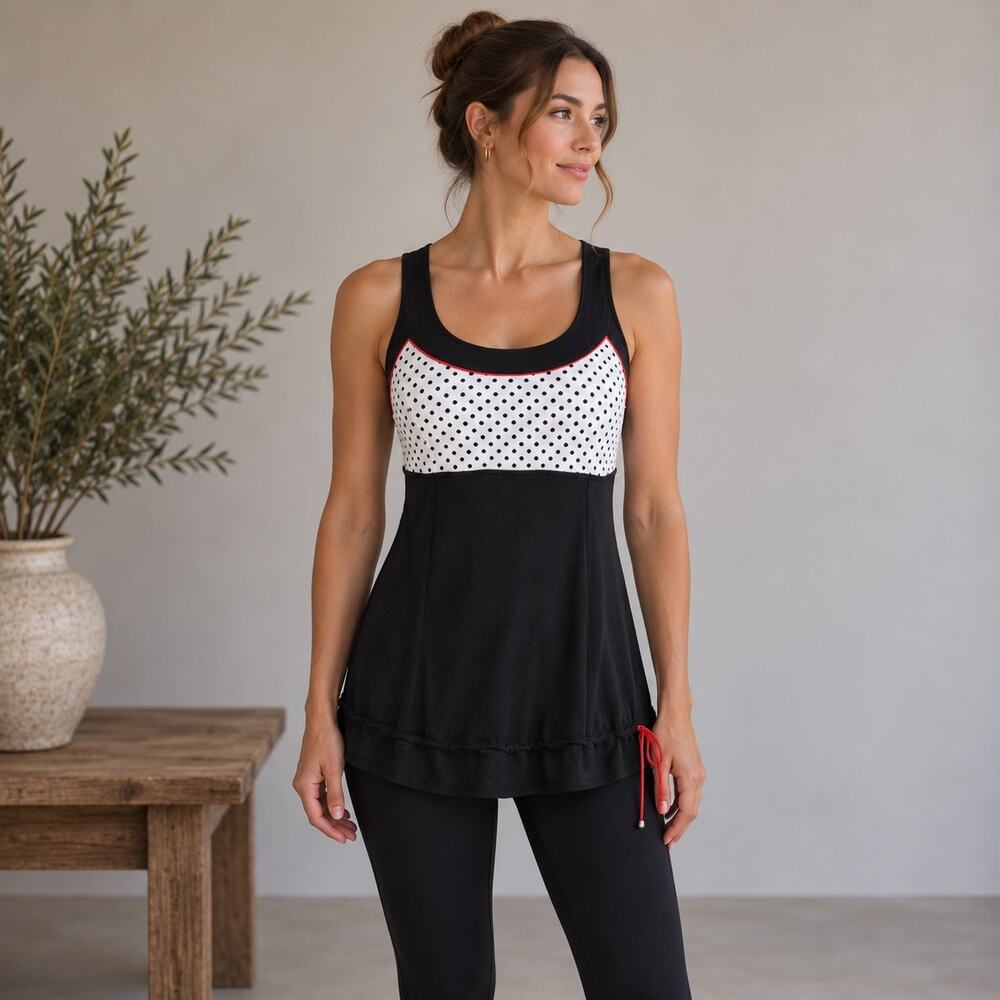 Lululemon Black White Run: Ta Ta Topper 6